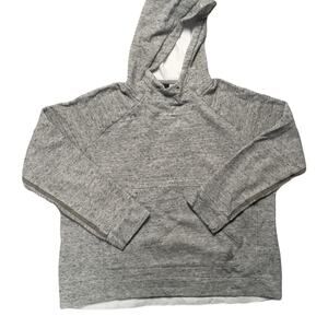 Adidas Hoodie Sweatshirt Long Sleeve Pullover Grey Tonal Logo‎ Kangaroo Pocket